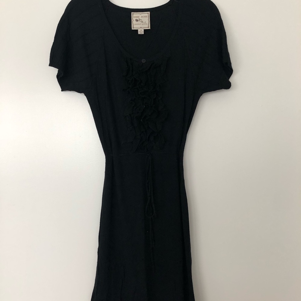 Unique black dress